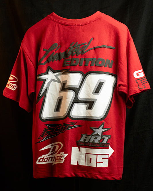 69 BOLD REG - Limited Edition T-Shirt | Heavy Puff Print | Star-Studded Tags | Collector's Streetwear | Oversized Fit